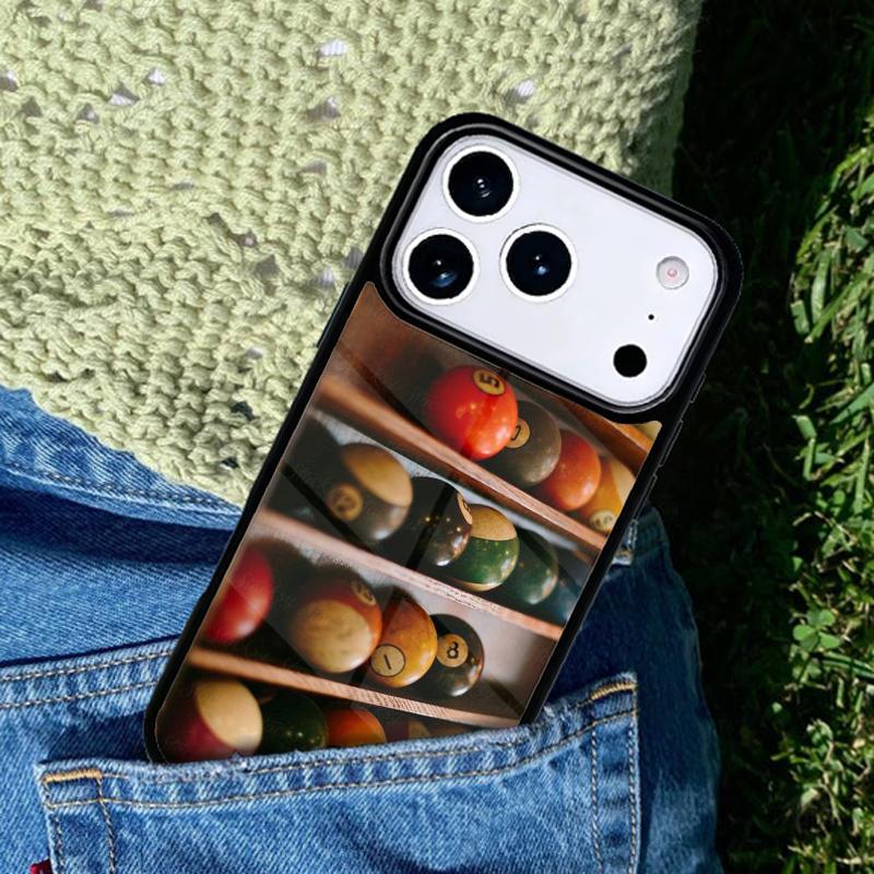 Billiards Snooker Phone Case Cover for IPhone 11 12 13 14 15 16e 17 Pro Max Coque for IPhone 17 Air