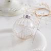 Champagne Gold Christmas Tree Ornaments: Spherical, Pine Cone, and Snowflake Shapes.