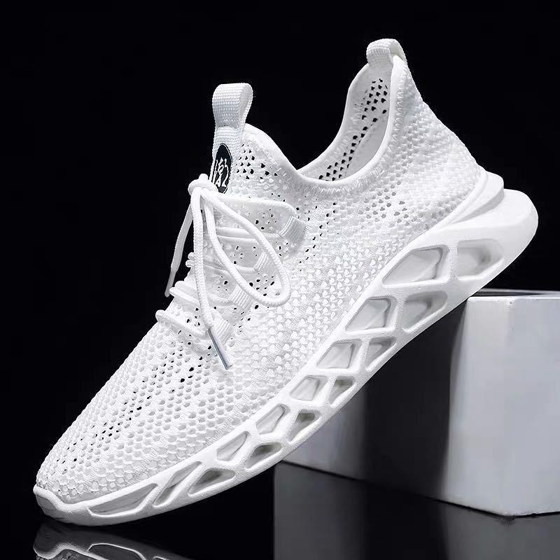 Men's Summer Mesh Shoes New Mesh Hollow Casual Running Shoes Breathable Thin Men's Casual Shoes