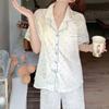 Recommended Pajamas Women'S Two-Piece Set Sweet Color Polka Dot Summer Short-Sleeved Trousers Fashionable Versatile Loungewear