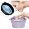 Tigela de Gelo Facial Dobrável de Silicone Com Bandeja de Gelo Embutida Lavatório para Mergulho Facial Para Reduzir Poros Portátil Cuidados com a Pele em Casa