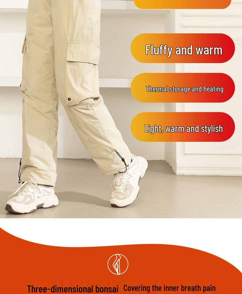 Damen High-End Winter Gänsedaunen Cargo Hose - Winddichte Ski-Oberbekleidung 2025