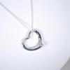 [Used] TIFFANY/Tiffany 925 Open Heart Pendant/Necklace/j6-2