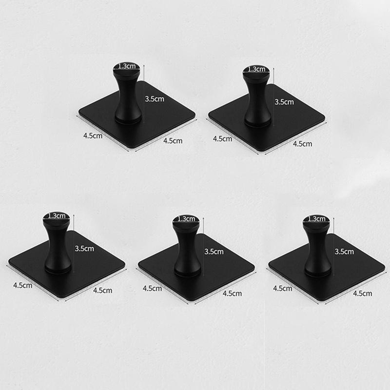 5 pezzi Ganci in Acciaio Inossidabile per Asciugamani da Bagno Autoadesivi Gancio da Parete per Carichi Pesanti Appendiabiti Accappatoio per Ufficio Cucina Bagno