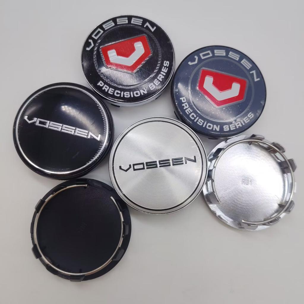 4pcs 59mm Vossen Car Wheel Center Hub Rim Cap Cover VOSSEN Emblem Badge Wheel Cover Cap Hubcaps Replacement Accessories