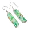 Natural Chrysoprase Gemstone 925 Sterling Silver Jewelry Earring 2.17" AEE-10676