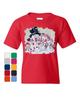 Snowman Family Youth Kids Boys T-Shirt Let It Snow Merry Christmas Xmas Holiday Kids Tee
