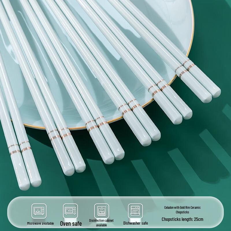 Premium Antibacterial Ceramic Chopsticks