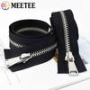 Meetee 8# Metal Zipper 70/80/100/120cm Double Sliders Open End Zippers for Sewing Bag Jacket Coat Zip Repair Kit DIY Accessories