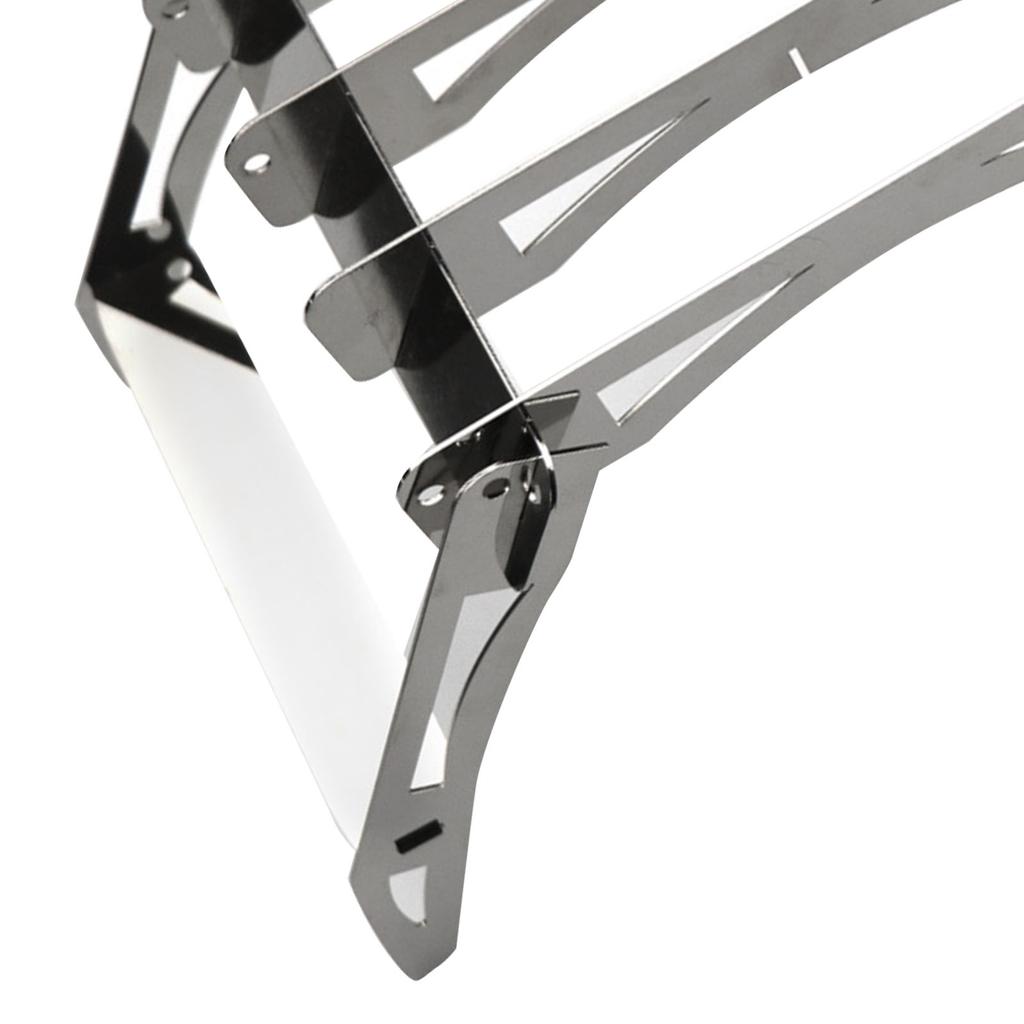 Camping Cooking Rack Stainless Steel High Hardness Foldable Portable Outdoor Folding Stove Stand for Hiking