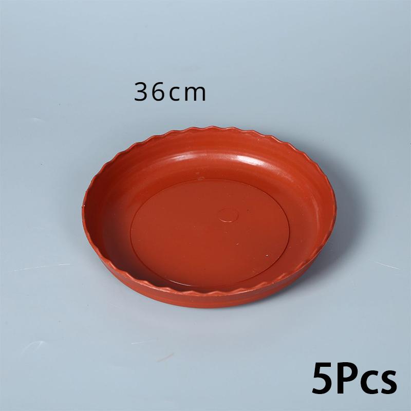 5pcs Plastic Plant Saucer Drip Tray Flower Pot Trays Durable Round Drip Plant For Garden Balcony Indoor Outdoor Home Supplies