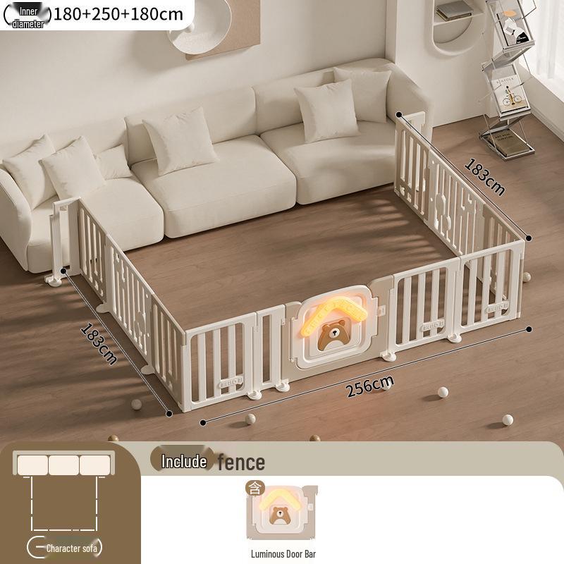 Three-Sided Baby Sofa Rail and Crawling Mat for Indoor Play