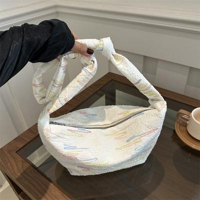 Casual Shoulder Bag Korean Style Fashion Dumpling Bag New Summer Simple Women's Niche Design Underarm Bag