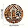 Retro Metal Painting 20x20cm Handmade Art Vintage Tin Sign Home Wall Decor