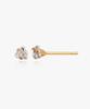Helene Jewelry 14K Petite Cubic Gold Earrings