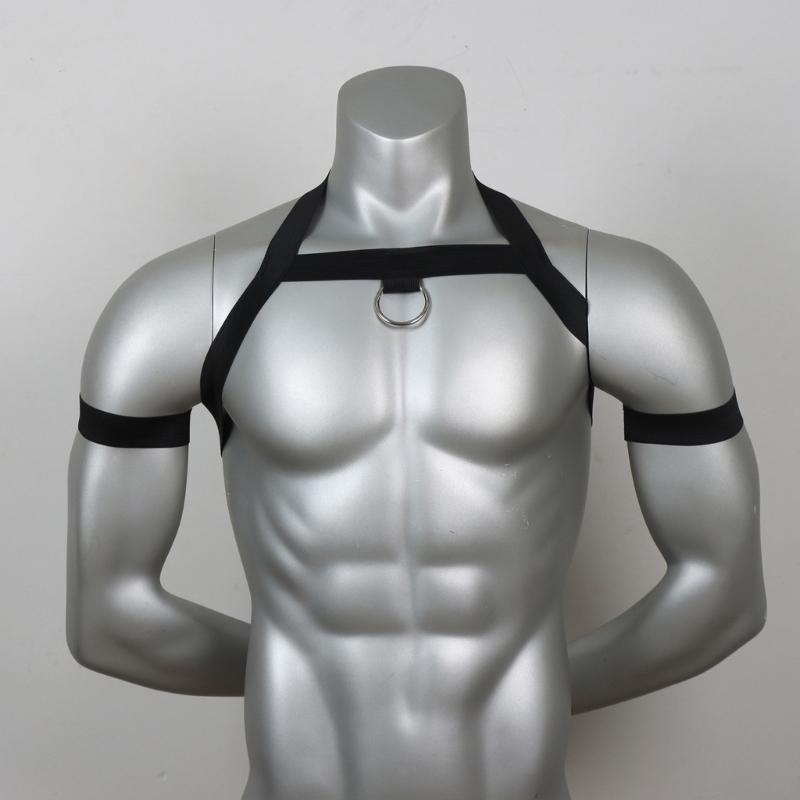 Men Chest Harness Elastic Chest Strap Sex Restrain Chest Bandage Punk Nylon Chest Belt Cosplay Costume Accessory