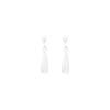 Silver Cold Water Drop Stud Earrings Women's New Chinese Niche Design High-end Earrings Fashionable Simple Versatile Earrings
