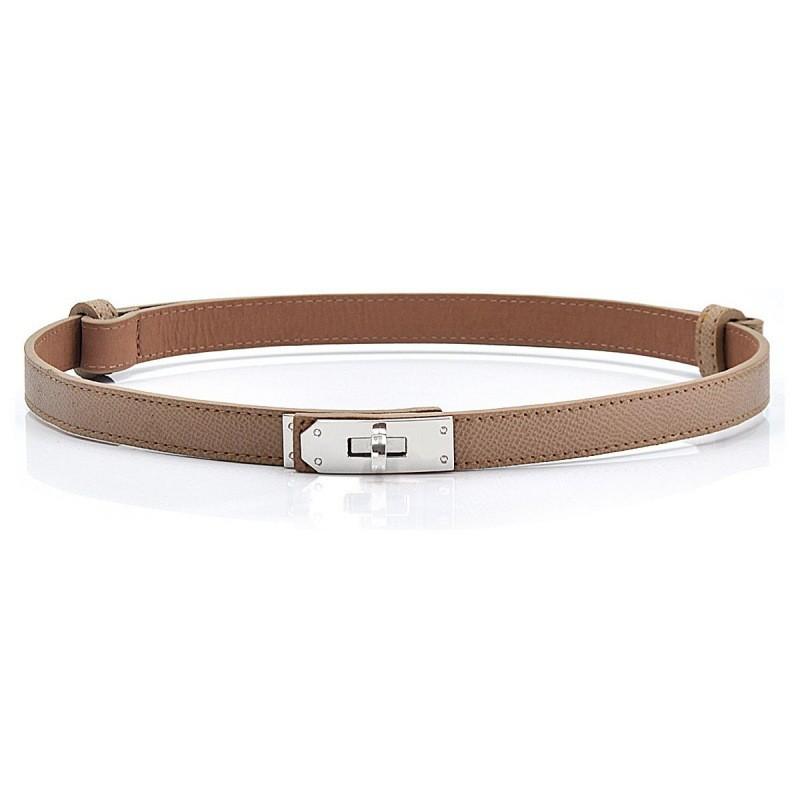 Contemporary Waist Adjustable Belt With Sleek Metal Buckle For Elegant Dresses In Colors Fall