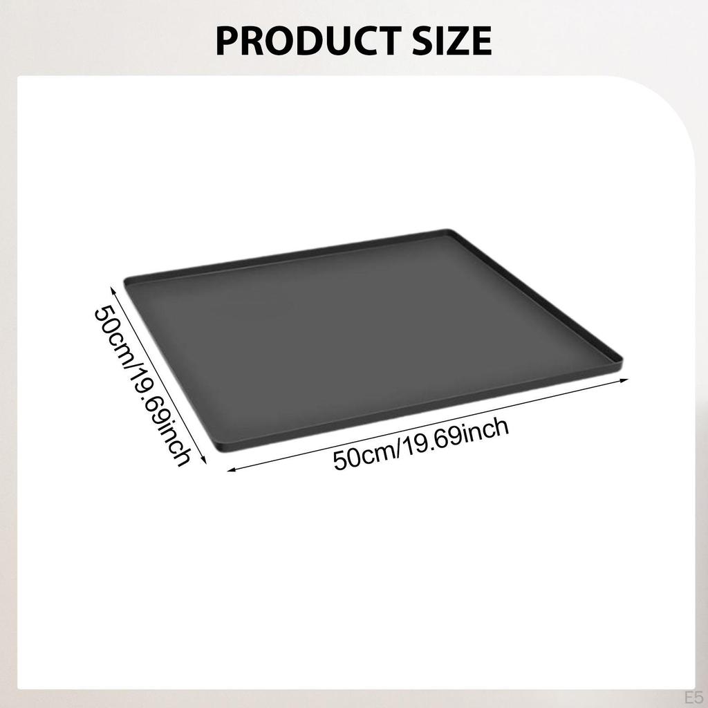 Mini Fridge Silicone Mat Air Conditioner Drip Pan Waterproof Under Refrigerator for Water