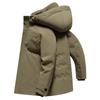 Autumn and Winter New White Duck Down Mid-length Hooded Down Jacket Men's Outdoor Warm Casual Down Jacket Jacket for Men
