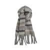 Mohair Winter Cashmere Scarves Rainbow Long Shawl Elegant Stripe Wool Scarf  Student