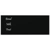 VidaXL Magnetic Wall-Mounted Blackboard Black 50x20 Cm Tempered Glass 347937