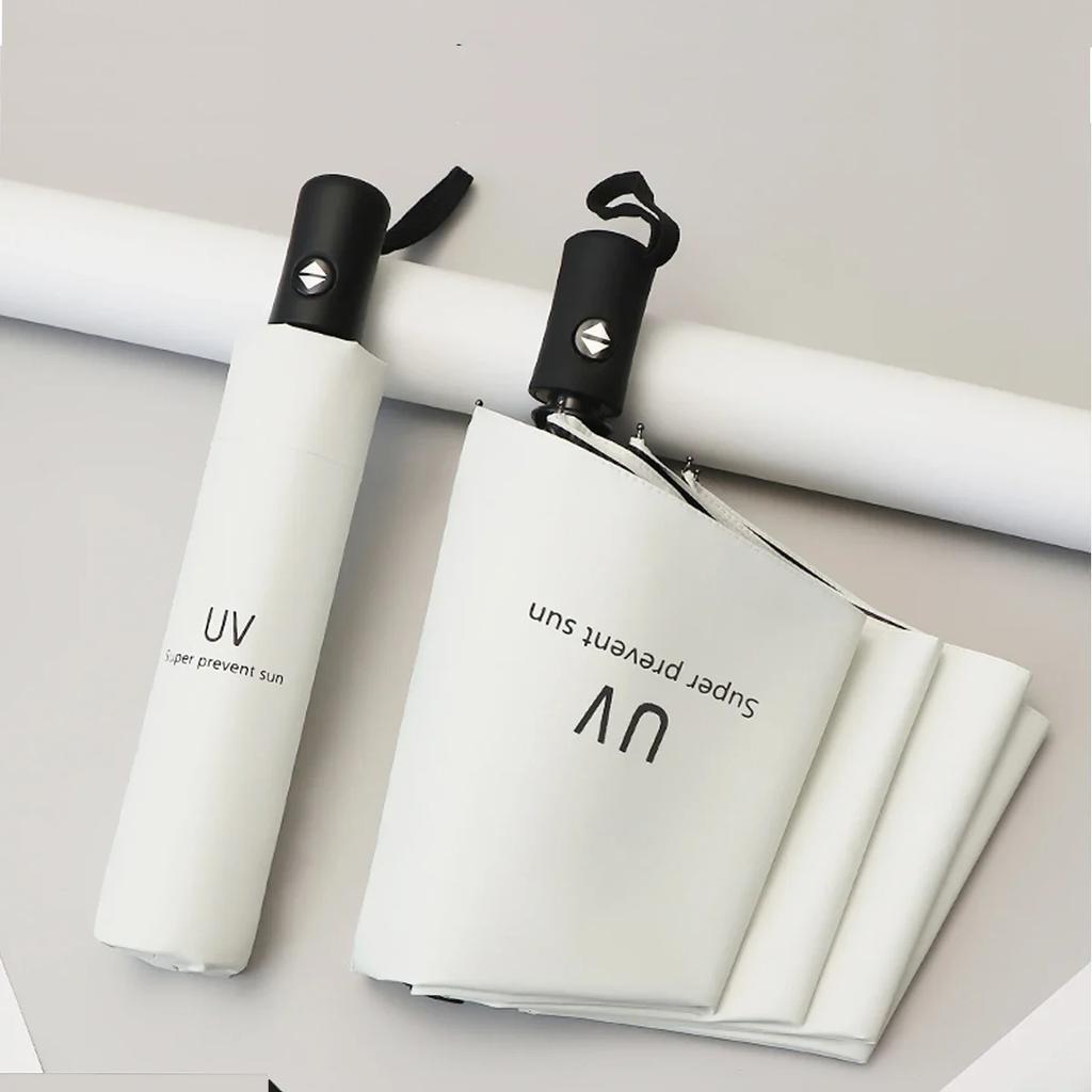 Paraguas de viaje multicolor a prueba de viento para lluvia y sol de 8 costillas, apertura y cierre automáticos