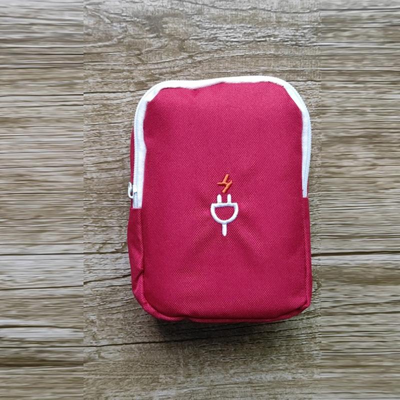 

Travel Gadget Organizer Bag Portable Charger Data Cable Headset Digital Storage червоний