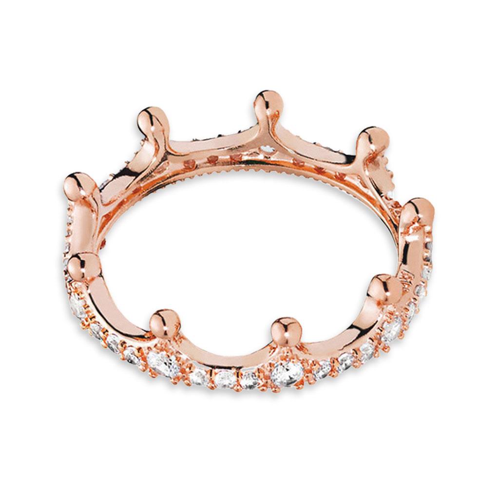 

Alloy Crystal Ring Wedding Anniversary Holiday Hand Knuckle Jewelry Wife Ladies Office Accessories Personalized Present rose gold
