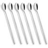 AOOSY Long Handle Spoon, Coffee Stirrers, 9-inch Ice Tea Spoon,Premium 18/10 Stainless Steel Iced Teaspoon for Mothers Milks Tea Mixing Cocktail