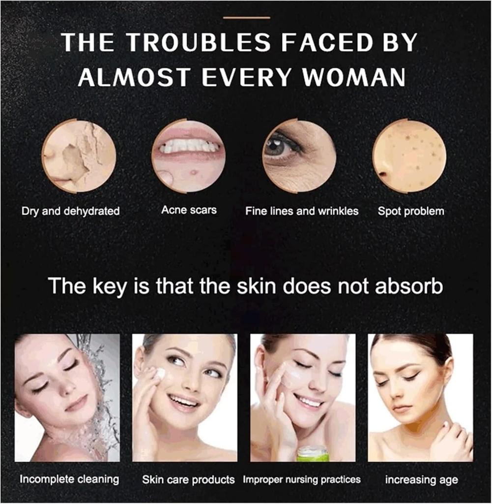 Microcrystalline Beauty Gun PAINLESS Nano Needle 10X Serum Absorption Professional Glowing Skin At Home Buy Now & Get 3 Free Heads