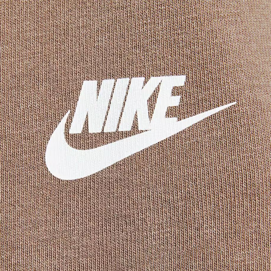 Nike Sportswear Comfortable Fashion Versatile Simple Solid Color Letter Short Sleeve T-Shirt Men Tops Mink-Brown IF0621214
