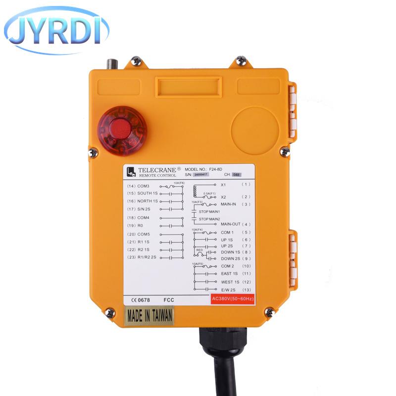 F24-8D Double Speed Industrial Wireless Radio Crane Remote Control Switches  Hoist Overhead Bridge Crane Lift Controller