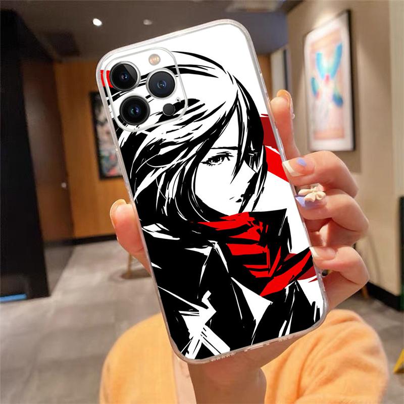 Phone Case For iphone 17ProMax Air 16 15 14 13 Pro Max 15 16 Pro 15Plus Anime Japanese attack on Titan