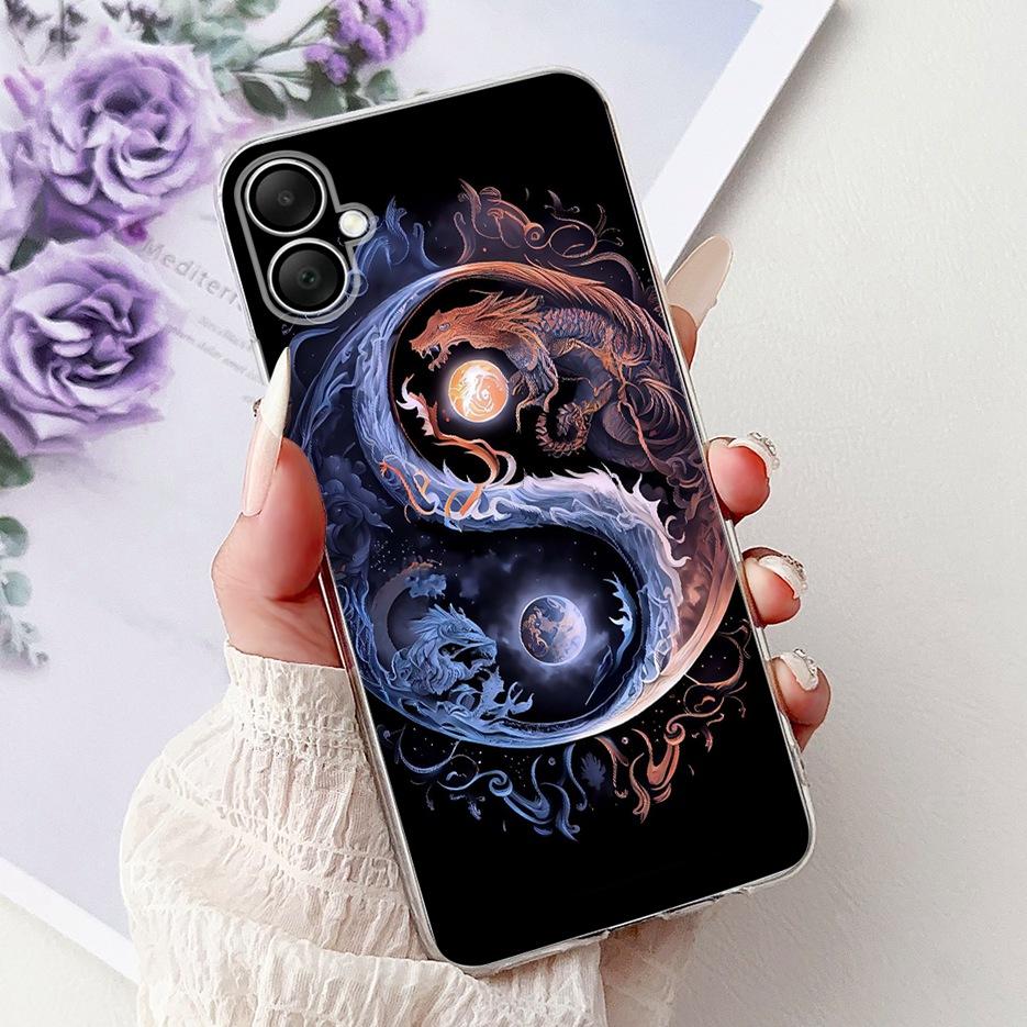 For Samsung Galaxy A06 Case SM-A065F Cool Dragon Painted Cover For Galaxy A05 Phone Case For Samsung A04 A04e A05 A06 Soft Shell