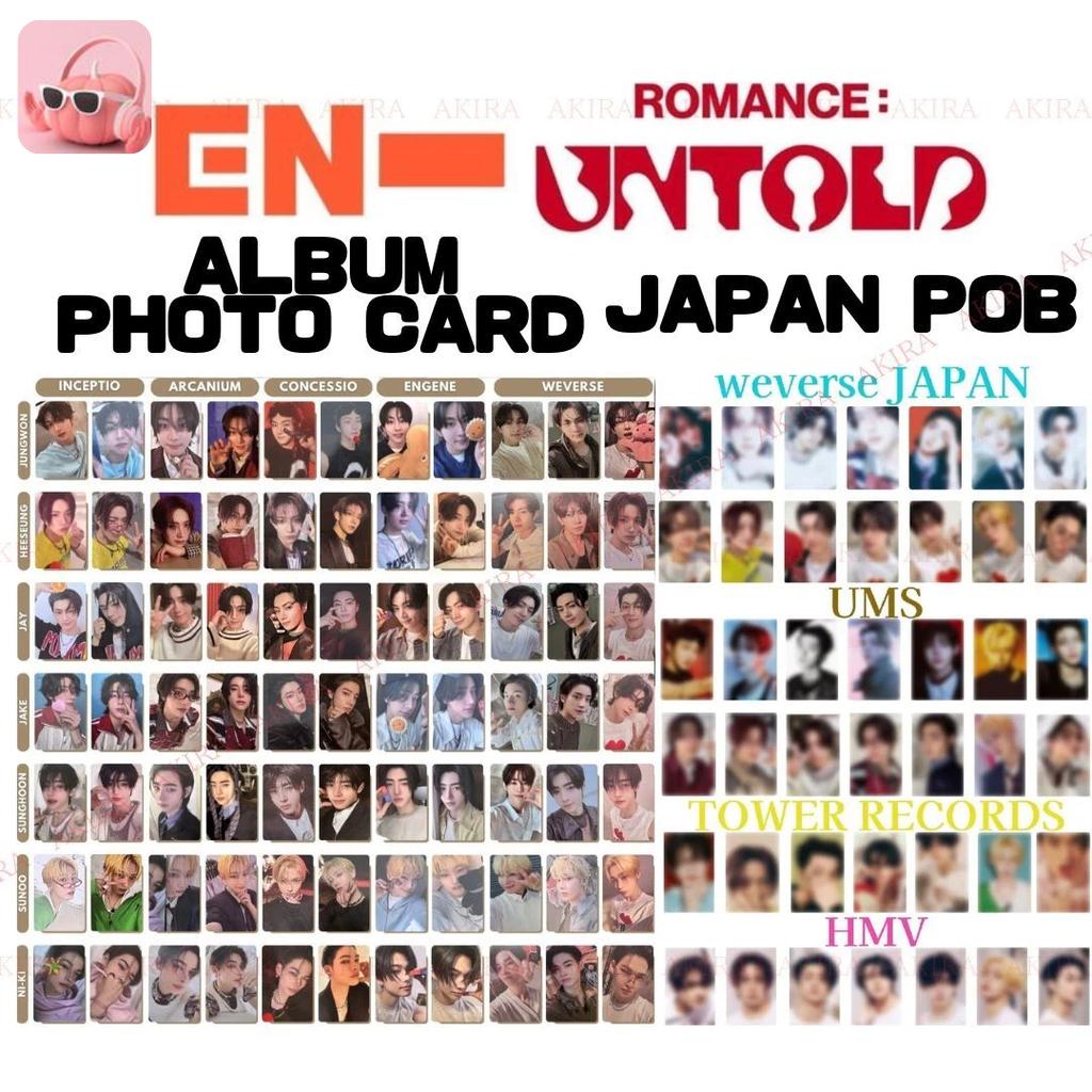 ENHYPEN ROMANCE UNTOLD Albüm Fotoğraf Kartı Resmi JAPONYA POB ENGENE vers.