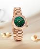Lollalojeu Tea-Time Malachite Rose Gold Women'S Metal Watch