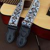 Retro Ethnic Embroidered Guitar Strap - Wooden and Electric, Polyester Printing, UK Style