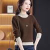 Half Turtleneck Pullover Loose Long-sleeved Multicolor Knitted Sweater for Women Trendy Casual Sweater Autumn and Winter Top