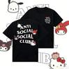 Sanrio 2026 Sommer Comic Form Hello Kitty Bild 100% Baumwolle Bedrucktes Lässiges T-Shirt Erwachsene Kinder ElternKind Oberteil Hauskleidung Y2k