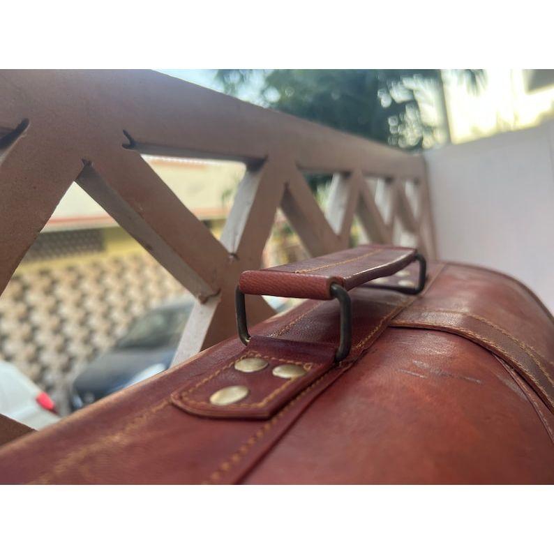 Goat Vintage Leather Messenger Bag Laptop Bag Briefcase Bag Shoulder Leather Bag Best Gift For Men & Women