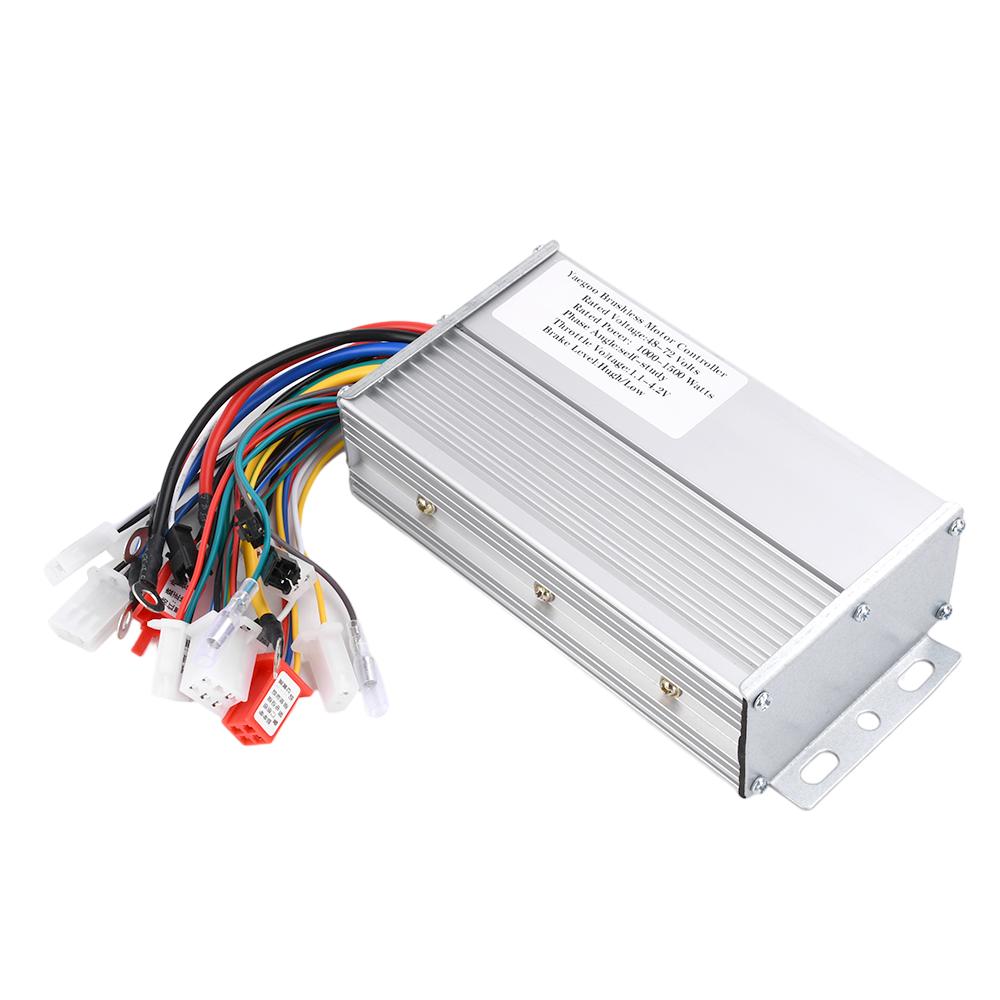 48V 60V 64V 72V 1000W 1500W Elektrický ovladač 48-72V Duální režim E-Bike Bezkartáčový ovladač Rychlostní Motor