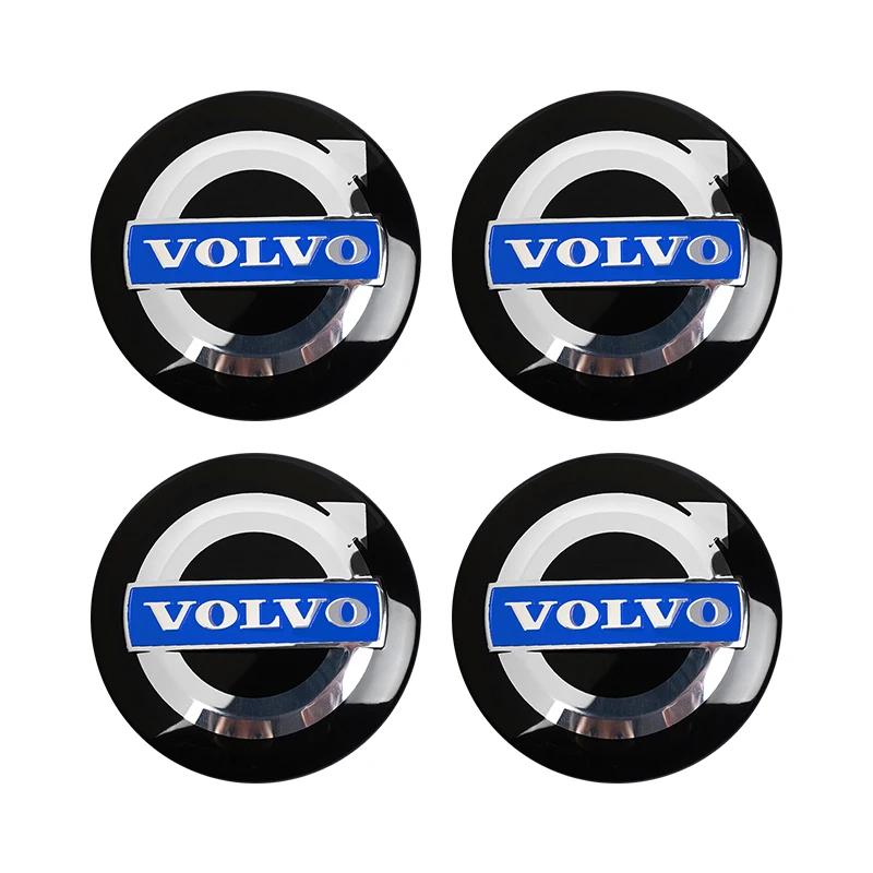 4 Stück 64mm Volvo Radnabenkappe Nabenkappe Abzeichen Emblem Aufkleber Autozubehör Für Volvo S40 S60 S80L XC60 XC90 V40 V60 V50 V90