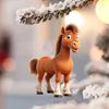 Whimsical Jewelry Horse Pendant Necklace Elegant Horse Pendant for Car Christmas Trees Decorative Hanging Accessory for Doors