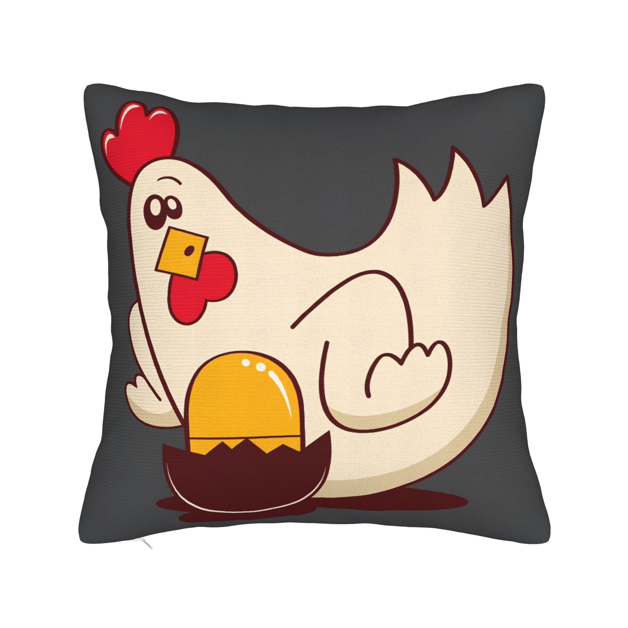 Pillow Case Kinder Surprise Joy Snack Soft Pillow Cover For Couch Sofa Bedroom Novelty Pillowcases Peach skin 18*18(CM)-1Pcs