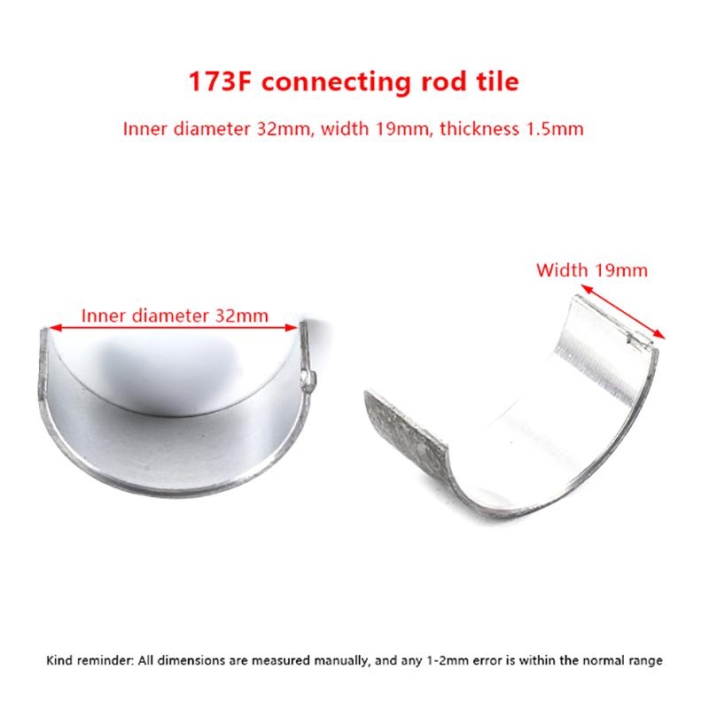 

170F 173F 178F 186Fa 188F 192F 1100F Шатунний вкладиш Запчастини дизельного двигуна з повітряним охолодженням Малий підшипник A2