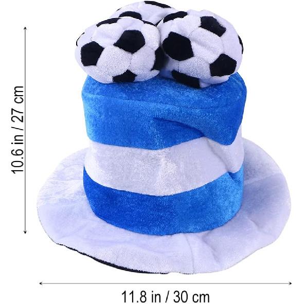Soccer Party Hats Plush Football Hat Argentina Flag Cheerleading World Football Game Celebration Hat Red