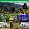 8XMagnification 16x52 Monocular Telescope Waterproof Long Range Spyglass  Hiking Outdoor