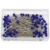 100-Piece Set: 38mm Glass Head Pins in 10 Colors for Sewing and Quilting