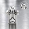Stainless Steel Sliding Roller Grooved with Metal Bracket Smooth Rolling Door
